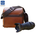 wholesale vintage waterproof DSLR leather camera bag for unisex